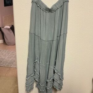 Free People Vienna Midi Skirt 100% cotton Size Small